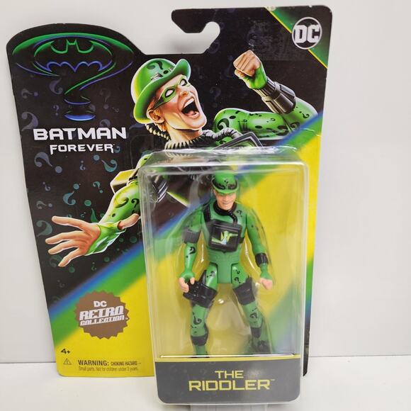 DC Retro Collection Batman Forever Jim Carrey The Riddler Action Figure NEW - Picture 1 of 5